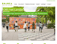 Tablet Screenshot of landje.nl
